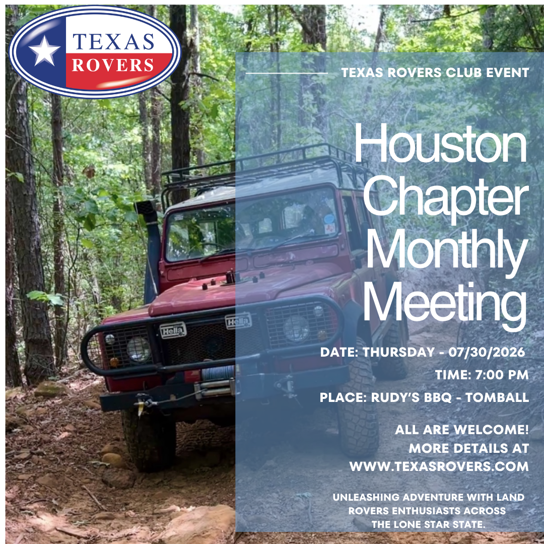 Houston Chapter’s July Meeting