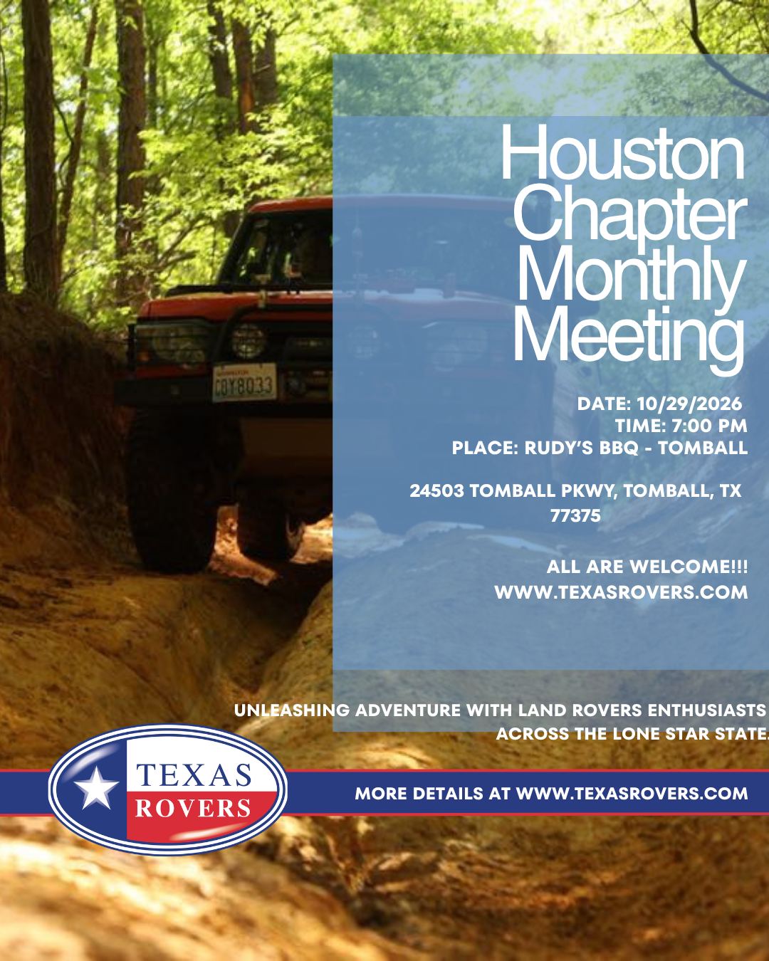 Houston Chapter Monthly Meeeting - October